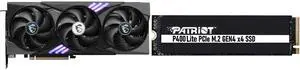GPU SSD Combo -  MSI RTX 5060 Ti 8G GAMING TRIO OC Bundle with  Patriot Memory P400LP500GM28H