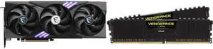 GPU Memory Combo -  MSI RTX 5060 Ti 8G GAMING TRIO OC Bundle with  Corsair CMK32GX4M2E3200C16