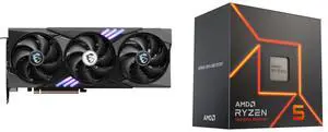 GPU CPU Combo -  MSI RTX 5060 Ti 8G GAMING TRIO OC Bundle with  AMD 100-100001015BOX