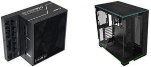 PSU Computer Case Combo -  Lian Li EG1300 Black Bundle with  Lian Li O11DERGBX