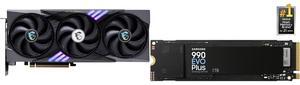 GPU SSD Combo -  MSI RTX 5060 8G GAMING TRIO OC Bundle with  SAMSUNG MZ-V9S1T0B/AM