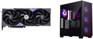 GPU Computer Case Combo -  MSI RTX 5060 8G GAMING TRIO OC Bundle with  Phanteks PH-XT523P1_DBK01