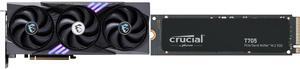 GPU SSD Combo -  MSI RTX 5060 8G GAMING TRIO OC Bundle with  Crucial CT1000T705SSD3