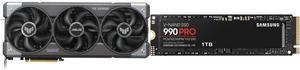 GPU SSD Combo -  ASUS TUF-RTX5070-O12G-GAMING Bundle with  SAMSUNG MZ-V9P1T0B/AM