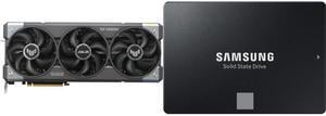 GPU SSD Combo -  ASUS TUF-RTX5070-O12G-GAMING Bundle with  SAMSUNG MZ-77E2T0B/AM