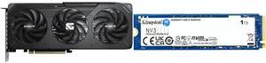 GPU SSD Combo -  GIGABYTE GV-N506TGAMING OC-8GD Bundle with  Kingston Technology Corp. SNV3S/1000G