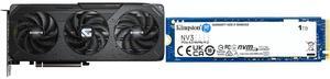 GPU SSD Combo -  GIGABYTE GV-R9060XTGAMING OC-8GD Bundle with  Kingston Technology Corp. SNV3S/1000G