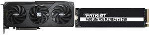 GPU SSD Combo -  GIGABYTE GV-R9060XTGAMING OC-8GD Bundle with  Patriot Memory P400LP1KGM28H