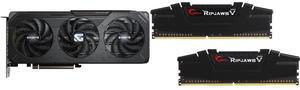 GPU Memory Combo -  GIGABYTE GV-R9060XTGAMING OC-8GD Bundle with  G.SKILL F4-3200C16D-32GVK