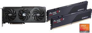 GPU Memory Combo -  GIGABYTE GV-R9060XTGAMING OC-8GD Bundle with  G.SKILL F5-6000J3636F16GX2-FX5