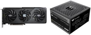 GPU PSU Combo -  GIGABYTE GV-R9060XTGAMING OC-8GD Bundle with  Thermaltake PS-TPD-0850FNFAGU-P