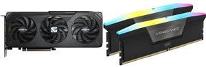 GPU Memory Combo -  GIGABYTE GV-R9060XTGAMING OC-8GD Bundle with  Corsair CMH32GX5M2N6400C36