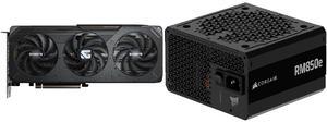 GPU PSU Combo -  GIGABYTE GV-R9060XTGAMING OC-8GD Bundle with  Corsair CP-9020296-NA
