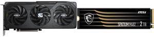 GPU SSD Combo -  GIGABYTE GV-R9060XTGAMING OC-8GD Bundle with  MSI SPATIUM M482 PCIe 4.0 NVMe M.2 2TB