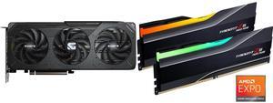 GPU Memory Combo -  GIGABYTE GV-R9060XTGAMING OC-8GD Bundle with  G.SKILL F5-6000J3038F16GX2-TZ5NR