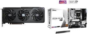 GPU Motherboard Combo -  GIGABYTE GV-R9060XTGAMING OC-8GD Bundle with  ASRock B650M Pro RS WiFi