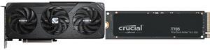 GPU SSD Combo -  GIGABYTE GV-R9060XTGAMING OC-8GD Bundle with  Crucial CT1000T705SSD3