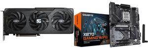 GPU Motherboard Combo -  GIGABYTE GV-R9060XTGAMING OC-8GD Bundle with  GIGABYTE X870 GAMING WIFI6