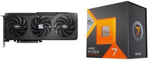 GPU CPU Combo -  GIGABYTE GV-R9060XTGAMING OC-8GD Bundle with  AMD 100-100000910WOF