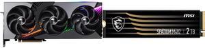 GPU SSD Combo -  MSI RTX 5070 12G VANGUARD SOC Bundle with  MSI SPATIUM M482 PCIe 4.0 NVMe M.2 2TB