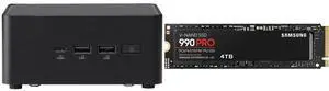 ASUS NUC 14 Pro RNUC14RVHU70000U Tall Barebone Kit (mini PC)with Intel 14th Gen Core Ultra 7 155H,  Triple Storage Design, Thunderbolt™ 4, Wi-Fi 6E & Bluetooth 5.3 - Memory and Storage Sold Separately SAMSUNG 990 PRO SSD 4TB PCIe 4.0 M.2 22