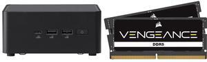 ASUS NUC 14 Pro RNUC14RVHU50000UI Tall Barebone Kit w/ Intel 14th Gen Core Ultra 5 125H (NPU Support) Triple storage Design, Thunderbolt™ 4,Wi-Fi 6E & Bluetooth 5.3-Memory and Storage Sold Separately CORSAIR Vengeance 96GB (2 x 48GB) 262-Pi