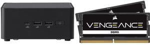 ASUS NUC 14 Pro RNUC14RVHU70000U Tall Barebone Kit (mini PC)with Intel 14th Gen Core Ultra 7 155H,  Triple Storage Design, Thunderbolt™ 4, Wi-Fi 6E & Bluetooth 5.3 - Memory and Storage Sold Separately CORSAIR Vengeance 96GB (2 x 48GB) 262-P