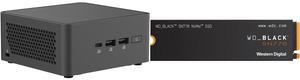 ASUS NUC 15 Pro RNUC15CRHC50000U Black Barebone System w/ Intel Ultra 5 210H CPU, 2x DDR5 SO-Dimm Slots, WiFi 7,US cord, Single Unit - Memory and Storage Sold Separately Western Digital WD_BLACK 1TB SN770 NVMe Internal Gaming SSD Solid Stat