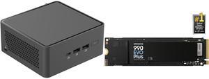 ASUS NUC 15 Pro Tall Barebone Kit Mini PC with Intel Series 2 Core 7 240H, 2x DDR5 SO-Dimm Slots, Dual Storage Design, Thunderbolt™ 4, Wi-Fi 7, Blue tooth 5.4 - Memory and Storage Sold Separately SAMSUNG 990 EVO PLUS SSD 1TB, PCIe Gen 4x4 ASUS NUC 15 Pro Tall Barebone Kit Mini PC with Intel Series 2 Core 7 240H, 2x DDR5 SO-Dimm Slots, Dual Storage Design, Thunderbolt™ 4, Wi-Fi 7, Blue tooth 5.4 - Memory and Storage Sold Separately SAMSUNG 990 EVO PLUS SSD 1TB, PCIe Gen 4x4