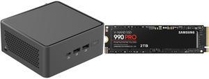 ASUS NUC 15 Pro Tall Barebone Kit Mini PC with Intel Series 2 Core 7 240H, 2x DDR5 SO-Dimm Slots, Dual Storage Design, Thunderbolt™ 4, Wi-Fi 7, Blue tooth 5.4 - Memory and Storage Sold Separately SAMSUNG 990 PRO 2TB SSD, PCIe Gen4 M.2 2280 ASUS NUC 15 Pro Tall Barebone Kit Mini PC with Intel Series 2 Core 7 240H, 2x DDR5 SO-Dimm Slots, Dual Storage Design, Thunderbolt™ 4, Wi-Fi 7, Blue tooth 5.4 - Memory and Storage Sold Separately SAMSUNG 990 PRO 2TB SSD, PCIe Gen4 M.2 2280