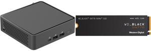 ASUS NUC 15 Pro Slim Barebone Kit Mini PC with Intel Series 2 Core 5 210H, 2x DDR5 SO-Dimm Slots, Dual Storage Design, Thunderbolt™ 4, Wi-Fi 7, Blue tooth 5.4 - Memory and Storage Sold Separately Western Digital WD_BLACK 2TB SN770 NVMe Int ASUS NUC 15 Pro Slim Barebone Kit Mini PC with Intel Series 2 Core 5 210H, 2x DDR5 SO-Dimm Slots, Dual Storage Design, Thunderbolt™ 4, Wi-Fi 7, Blue tooth 5.4 - Memory and Storage Sold Separately Western Digital WD_BLACK 2TB SN770 NVMe Int