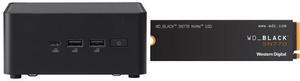 ASUS NUC 14 Pro RNUC14RVHU50000UI Tall Barebone Kit w/ Intel 14th Gen Core Ultra 5 125H (NPU Support) Triple storage Design, Thunderbolt™ 4,Wi-Fi 6E & Bluetooth 5.3-Memory and Storage Sold Separately Western Digital WD_BLACK 1TB SN770 NVMe