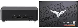 ASUS NUC 14 Pro RNUC14RVKU70000UI slim Barebone kit (mini PC)with Intel 14th Gen Core Ultra 7 155H, Dual Storage Design, Thunderbolt™ 4, Wi-Fi 6E & Bluetooth 5.3 - Memory and Storage Sold Separately Team Group T-FORCE VULCAN Z 2.5" 1TB SATA