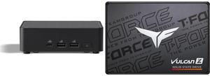 ASUS NUC 14 Pro RNUC14RVKI30000UI Slim Barebone Kit (mini PC)with Intel 14th Gen Core 3 100U, Dual Storage Design, Thunderbolt™ 4, Wi-Fi 6E & Bluetooth 5.3 - Memory and Storage Sold Separately Team Group T-FORCE VULCAN Z 2.5" 1TB SATA III 3