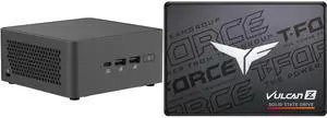 ASUS NUC 15 Pro RNUC15CRHC50000U Black Barebone System w/ Intel Ultra 5 210H CPU, 2x DDR5 SO-Dimm Slots, WiFi 7,US cord, Single Unit - Memory and Storage Sold Separately Team Group T-FORCE VULCAN Z 2.5" 2TB SATA III 3D NAND Internal Solid S