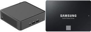 ASUS NUC 15 Pro Slim Barebone Kit Mini PC with Intel Series 2 Core 5 210H, 2x DDR5 SO-Dimm Slots, Dual Storage Design, Thunderbolt™ 4, Wi-Fi 7, Blue tooth 5.4 - Memory and Storage Sold Separately SAMSUNG 870 EVO 4TB 2.5 Inch SATA III Inter ASUS NUC 15 Pro Slim Barebone Kit Mini PC with Intel Series 2 Core 5 210H, 2x DDR5 SO-Dimm Slots, Dual Storage Design, Thunderbolt™ 4, Wi-Fi 7, Blue tooth 5.4 - Memory and Storage Sold Separately SAMSUNG 870 EVO 4TB 2.5 Inch SATA III Inter