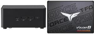 ASUS NUC 14 Pro RNUC14RVHU50000UI Tall Barebone Kit w/ Intel 14th Gen Core Ultra 5 125H (NPU Support) Triple storage Design, Thunderbolt™ 4,Wi-Fi 6E & Bluetooth 5.3-Memory and Storage Sold Separately Team Group T-FORCE VULCAN Z 2.5" 1TB SAT
