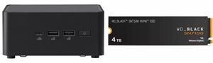 ASUS NUC 14 Pro RNUC14RVHU50000UI Tall Barebone Kit w/ Intel 14th Gen Core Ultra 5 125H (NPU Support) Triple storage Design, Thunderbolt™ 4,Wi-Fi 6E & Bluetooth 5.3-Memory and Storage Sold Separately WD_BLACK SN7100 M.2 2280 4TB PCI-Express