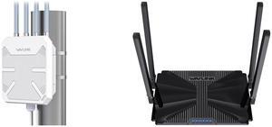 WAVLINK WiFi6 Outdoor WiFi Extender Access Point, Dual Band AX3000 2.4G+5G Long Range Outdoor WiFi Mesh Extender with PoE/4x8dBi High-gain Antennas/IP67 Weatherproof Enclosure/Signal Booster Amplifier Wavlink AX3000 WiFi Router Dual Band Wi