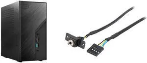 Asrock DeskMini B760 Series Black Mini PC Barebone System,Supports 14th, 13th & 12th Gen Intel ,Multi Video Output, 155 x 155 x 80 mm (1.92L) ASRock Deskmini REAR AUDIO CABLE Barebone Accessory