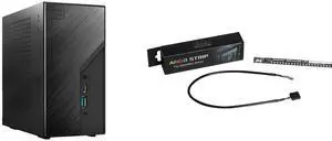 Asrock DeskMini B760 Series Black Mini PC Barebone System,Supports 14th, 13th & 12th Gen Intel ,Multi Video Output, 155 x 155 x 80 mm (1.92L) ASRock DESKMINI LED CABLE ARGB Strip for DeskMini Series