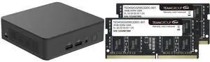 ASUS NUC 13 PRO RNUC13ANKI30000UI Black Barebone Slim Kit (with Intel® Core™ i3-1315U , Single Unit - Memory and Storage Sold Separately ) Team Elite 32GB (2 x 16GB) 260-Pin DDR4 SO-DIMM DDR4 3200 (PC4 25600) Laptop Memory Model TED432G3200