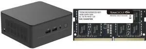 ASUS NUC 13 PRO RNUC13ANHI70000UI Black Barebone Tall Kit with Intel® Core™ i7-1360P, Single Unit - Memory and Storage Sold Separately) Team Elite 16GB 260-Pin DDR4 SO-DIMM DDR4 3200 (PC4 25600) Laptop Memory Model TED416G3200C22-S01