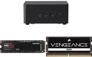 Mini-PC SSD Memory Combo -  ASUS RNUC14RVHU70000UI Bundle with  SAMSUNG MZ-V9P2T0B/AM  and Corsair CMSX32GX5M1A5600C48