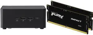 ASUS NUC 14 Pro RNUC14RVHU70000U Tall Barebone Kit (mini PC)with Intel 14th Gen Core Ultra 7 155H,  Triple Storage Design, Thunderbolt™ 4, Wi-Fi 6E & Bluetooth 5.3 - Memory and Storage Sold Separately Kingston FURY Impact 64GB (2 x 32GB) 26