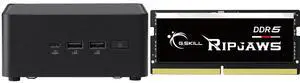 ASUS NUC 14 Pro RNUC14RVHU70000U Tall Barebone Kit (mini PC)with Intel 14th Gen Core Ultra 7 155H,  Triple Storage Design, Thunderbolt™ 4, Wi-Fi 6E & Bluetooth 5.3 - Memory and Storage Sold Separately G.SKILL Ripjaws SO-DIMM 32GB 262-Pin DD