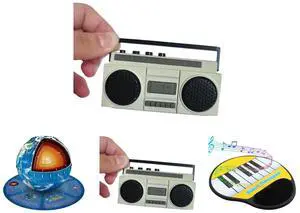 2 x Sourcingbay Ultra-Compact Wireless Mini Boom Box  Rechargeable, Portable Sound with Swivel Handle  Loud & Clear Audio, USB Charging, for Kids & Adults Sourcingbay Educational 3D Earth Globe Puzzle Kit for Kids 8-14, Geography Learning T