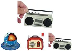 2 x Sourcingbay Ultra-Compact Wireless Mini Boom Box  Rechargeable, Portable Sound with Swivel Handle  Loud & Clear Audio, USB Charging, for Kids & Adults Sourcingbay Educational 3D Earth Globe Puzzle Kit for Kids 8-14, Geography Learning T