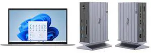 ASUS VivoBook 17.3"  Intel Core i7-1355U 16GB Memory 1 TB PCIe SSD Intel Iris Xe Graphics Windows 11 Home F1704VA-ES76 Rosewill 14-in-1 Thunderbolt 4 Certified, Laptop Docking Station with 100W Charging, 8K Display, Triple 4K Monitor Displa