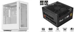 Computer Case PSU Combo -  Rosewill Helium Air White Bundle with  Rosewill VMG750